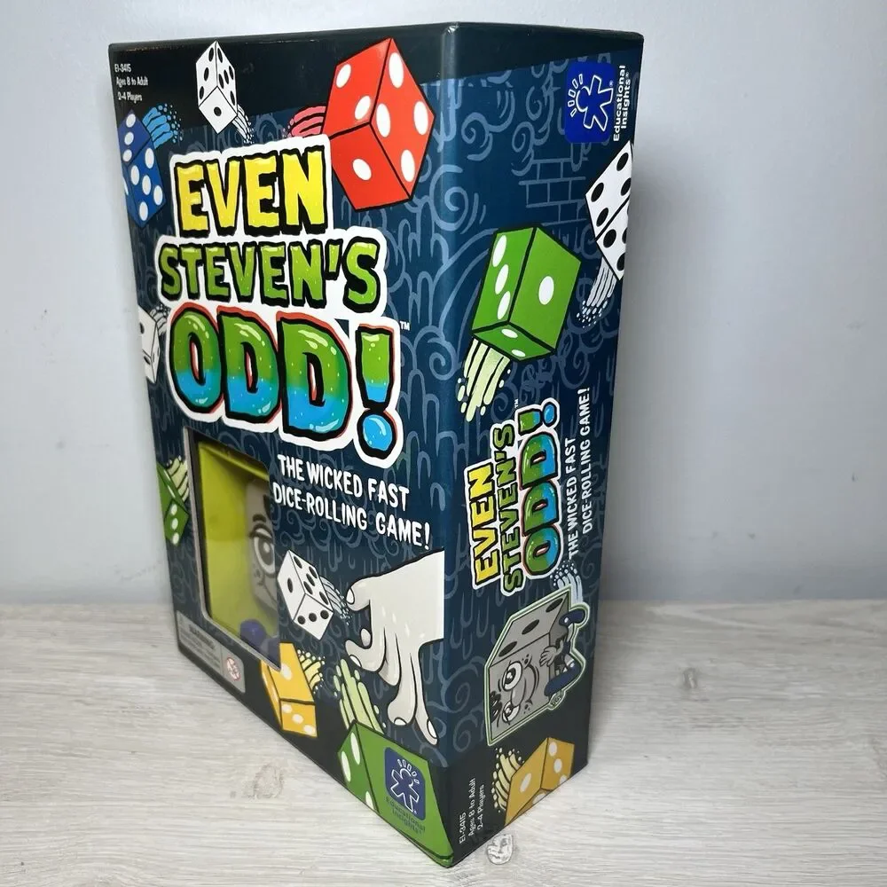 Even Steven's Odd Dice Game COMPLETE Educational Insights 2013 Family Friends